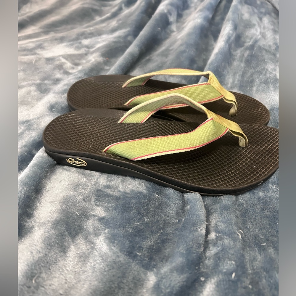 Women’s Chacos flip flops.